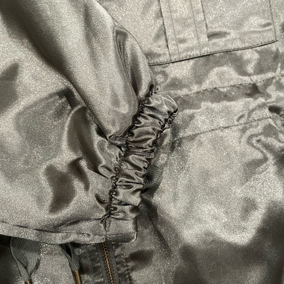 [XS]GAP Greenway Longline Satin Bomber Utility Jacket Women’s NWOT - Picture 7 of 11